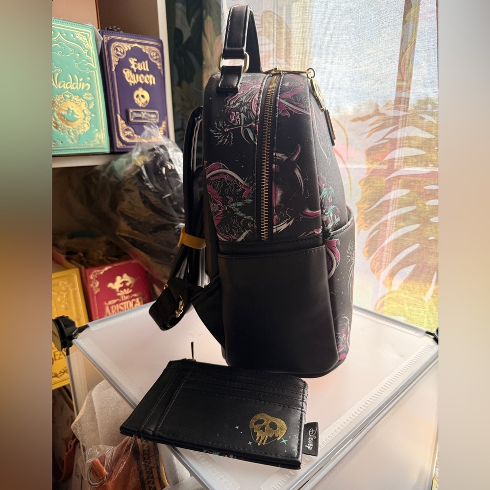 Loungefly Disney Villains Mini Backpack and Wallet Set - Picture 5 of 9
